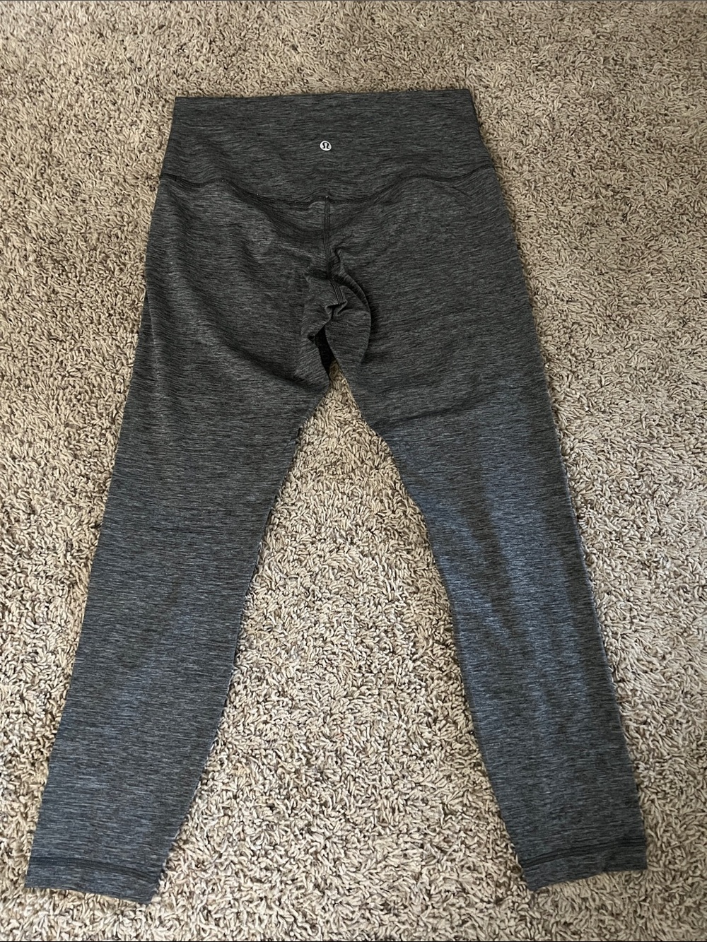 Lululemon Align Women’s High Waist Dark Gray Heather Leggings.